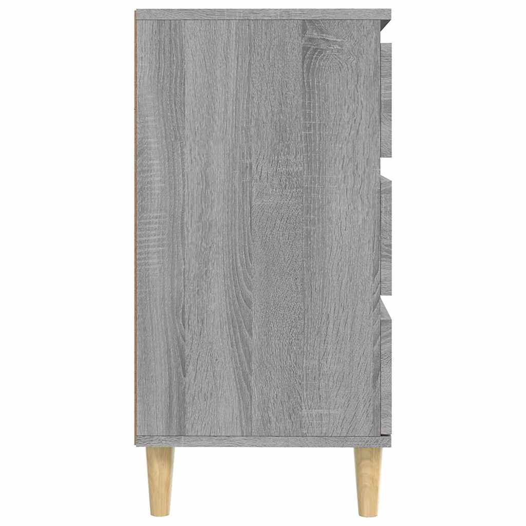 Side cabinet, grey oak, 60x35x70cm, engineered wood