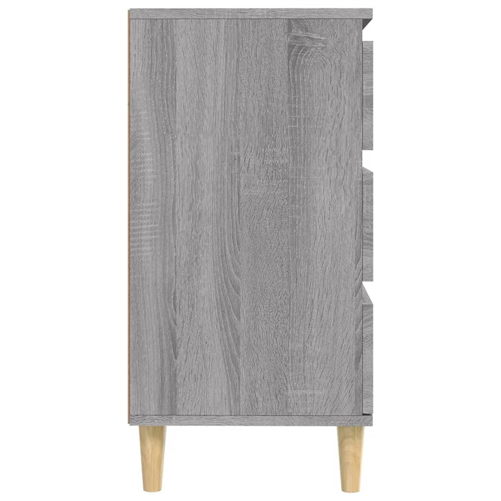 Side cabinet, grey oak, 60x35x70cm, engineered wood