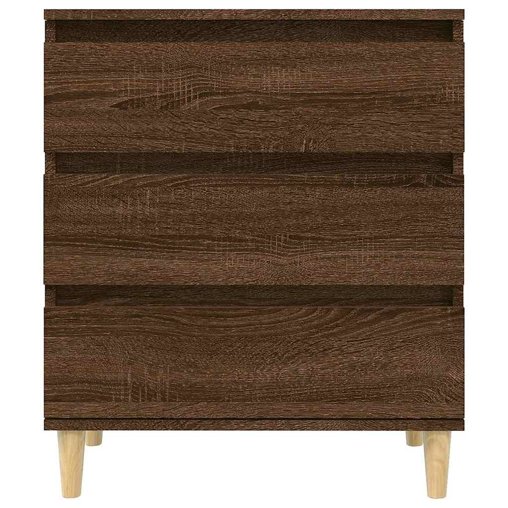 Side cabinet, brown oak, 60x35x70cm, engineered wood