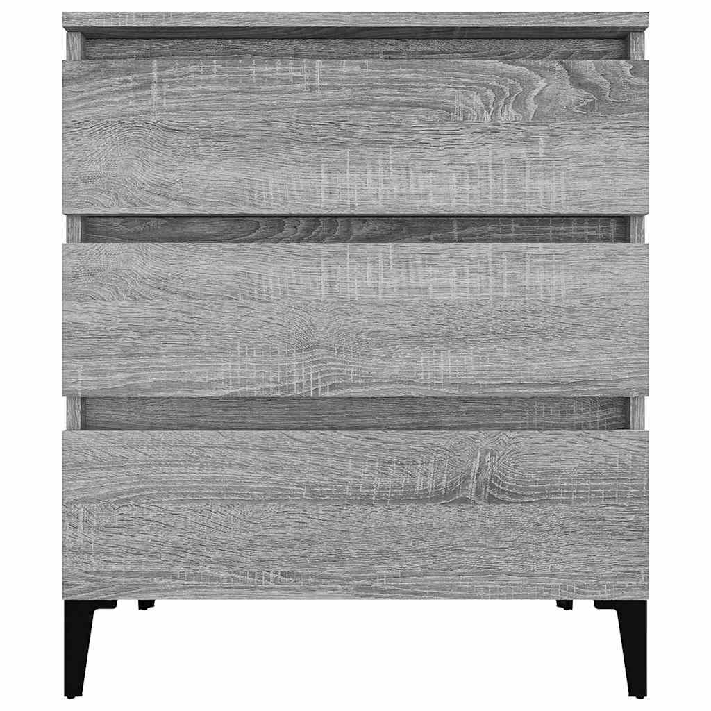 Side cabinet, grey oak, 60x35x70cm, engineered wood