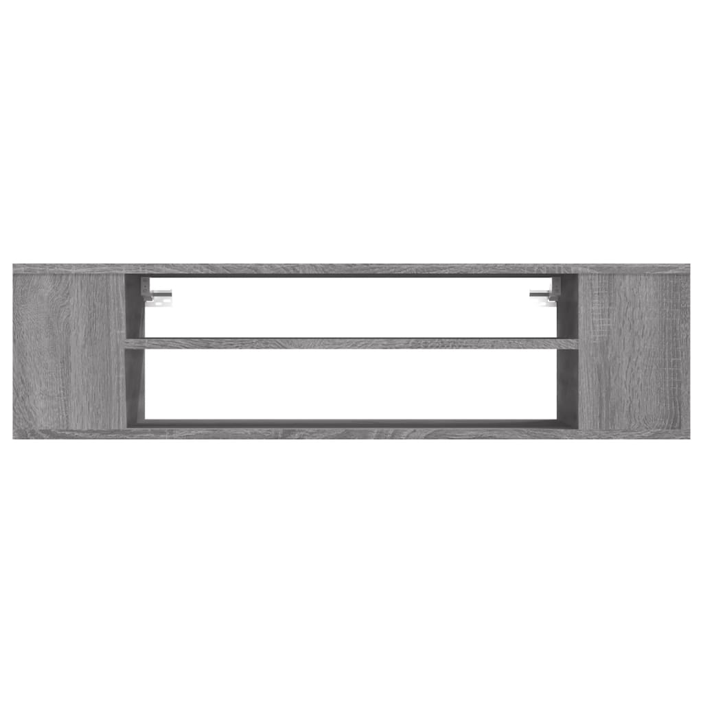 Piekaramais TV skapītis, pelēks ozols, 100x30x26,5 cm, koks