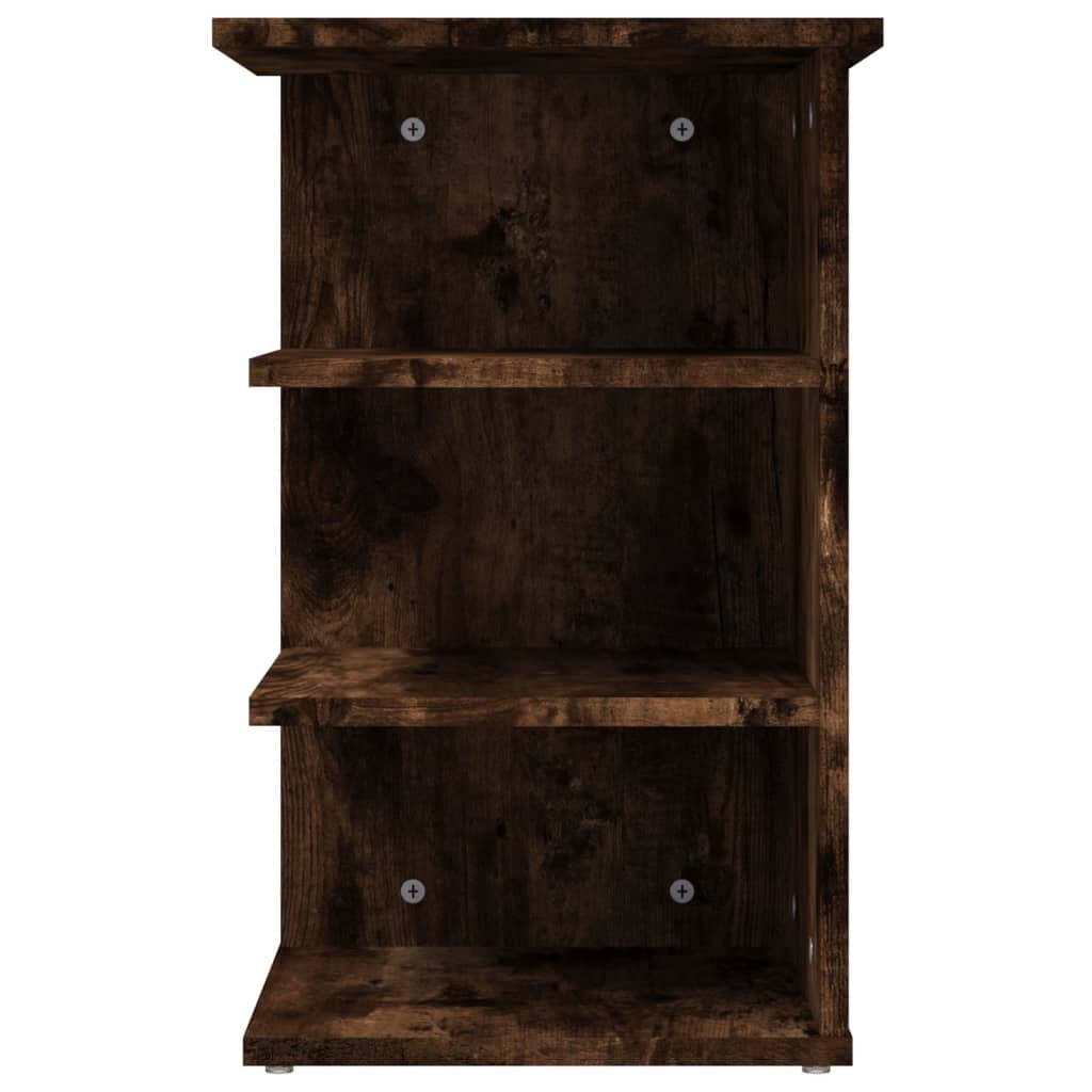 Side cabinet, smoked oak, 35x35x55cm, engineered wood