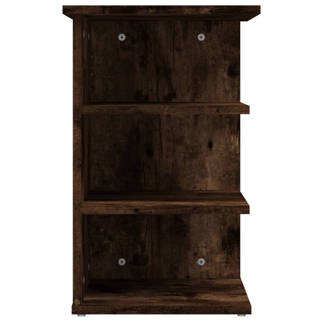 Side cabinet, smoked oak, 35x35x55cm, engineered wood