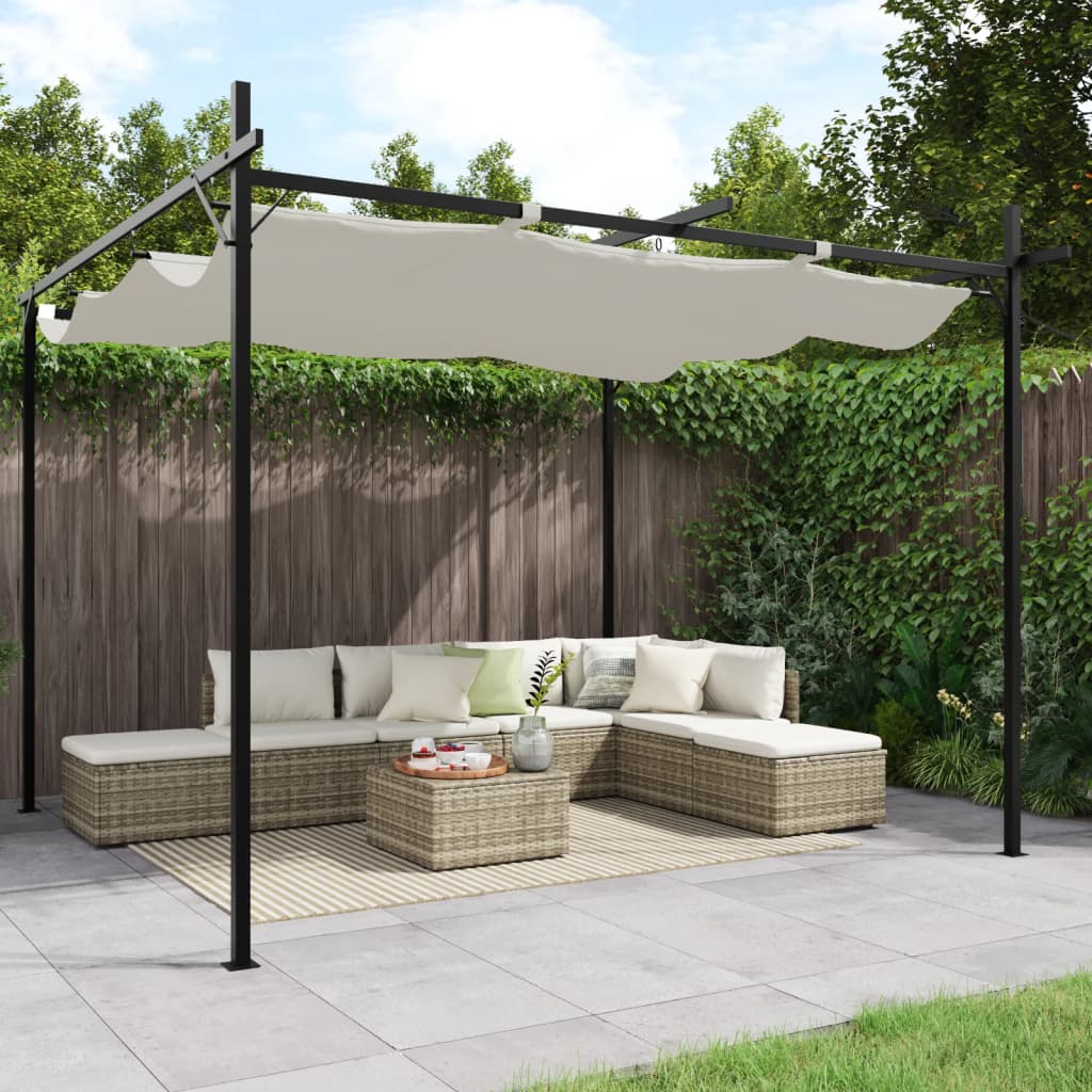 Pergola QUASAR, cream, 295x292cm