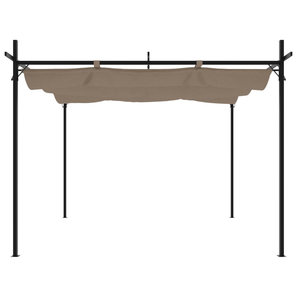 Pergola QUASAR, taupe, 295x292cm