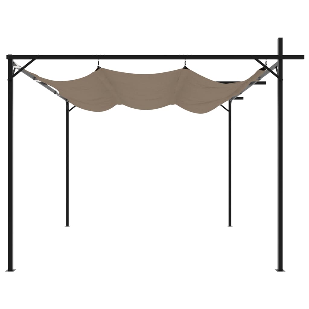 Pergola QUASAR, taupe, 295x292cm