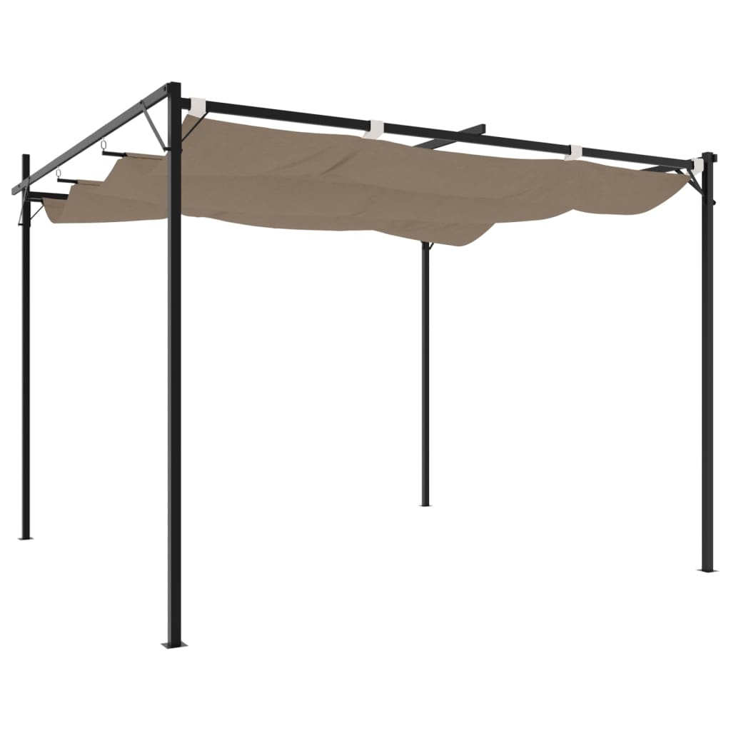 Pergola QUASAR, taupe, 295x292cm