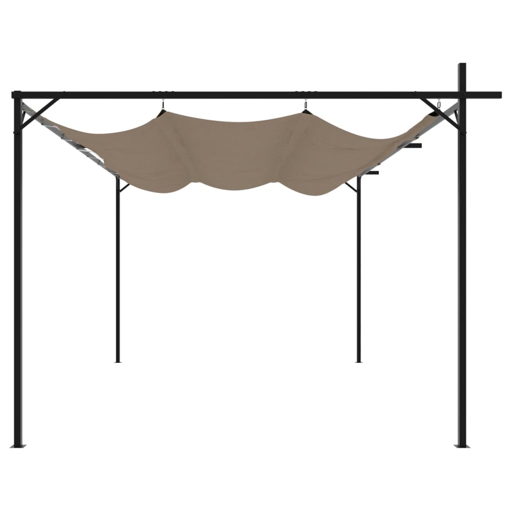 Pergola QUASAR, taupe, 395x292cm