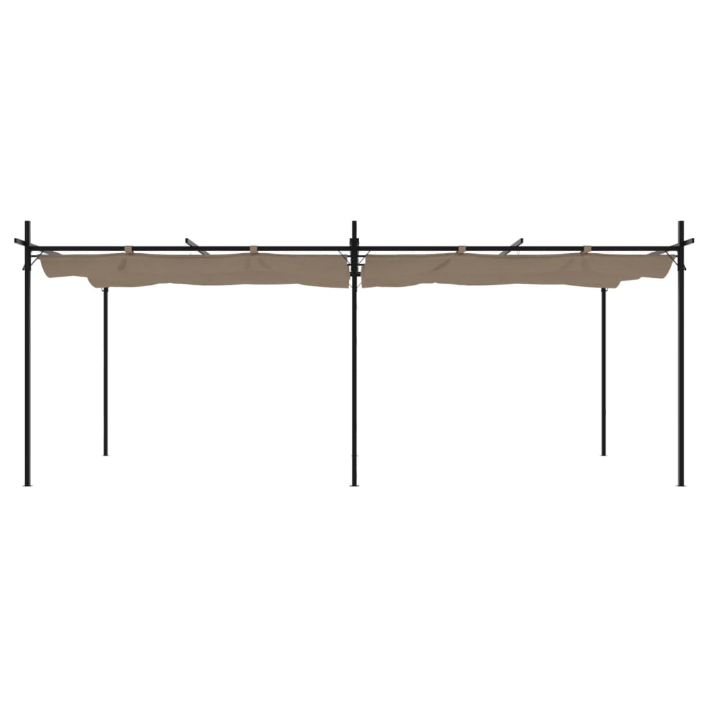 Pergola QUASAR, taupe, 589x292cm