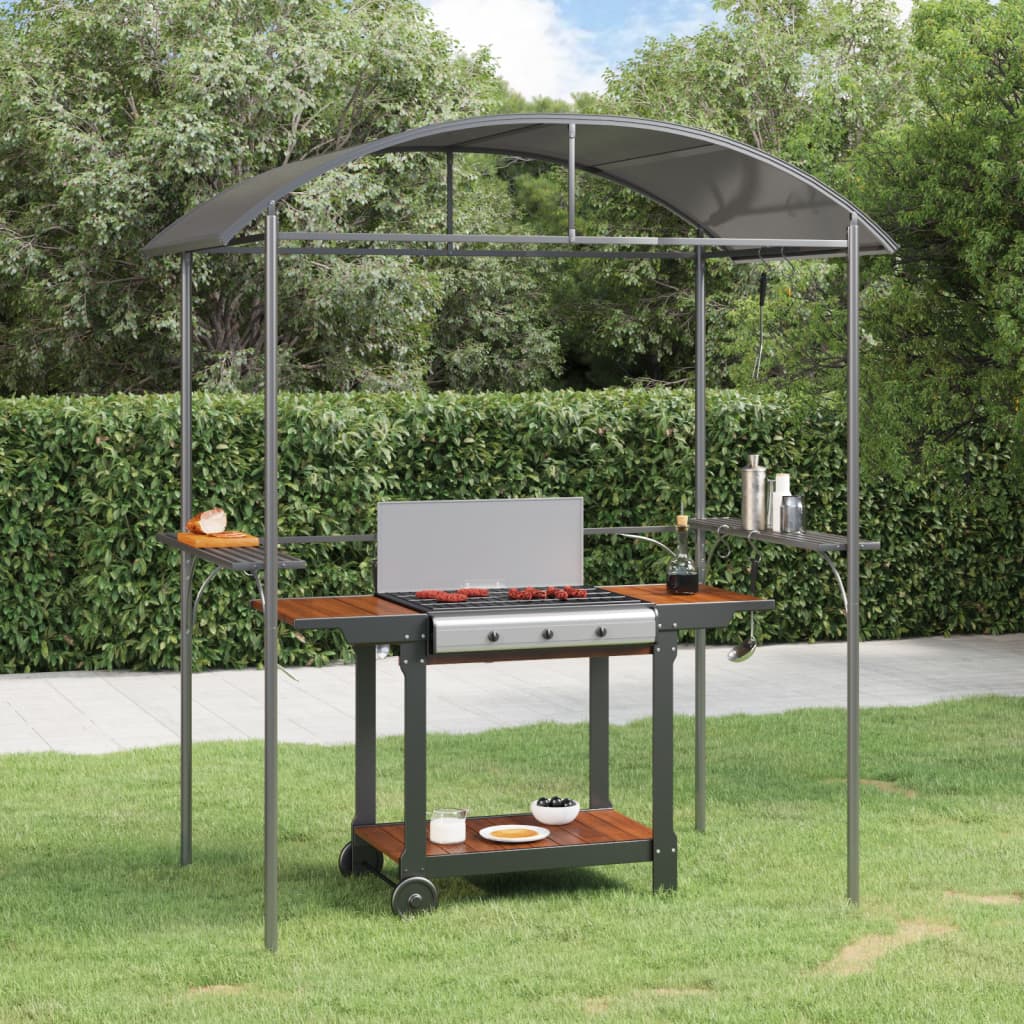 BBQ Gazebo ROWAN, anthracite, 220x115cm