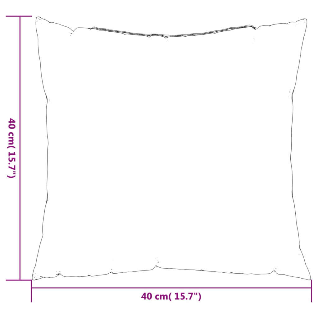 Sofa cushions, 4 pcs, black, 40x40cm, fabric
