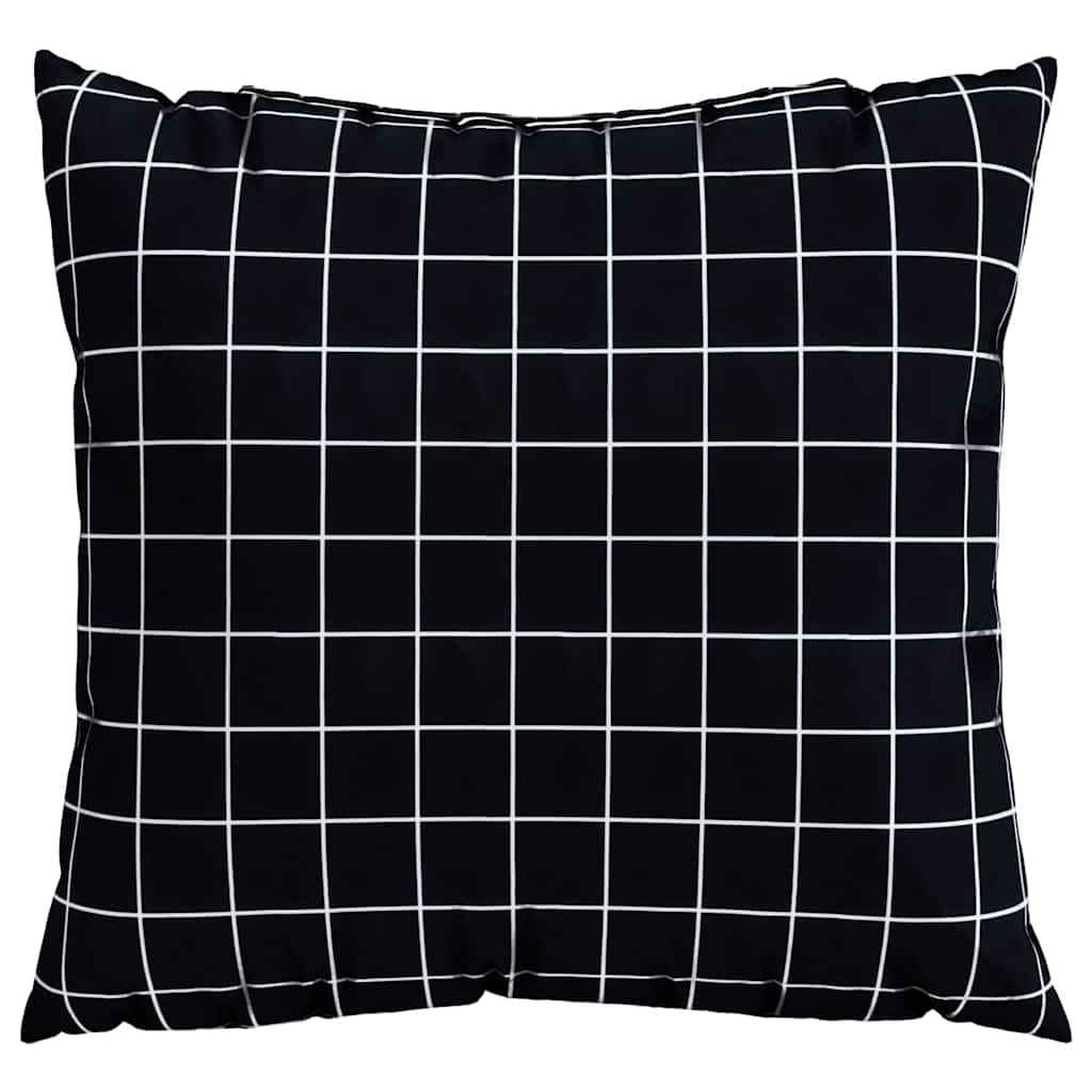 Išsklaidymo pagalvės 4 pcs Juodas raštuotas 40 x 40 cm