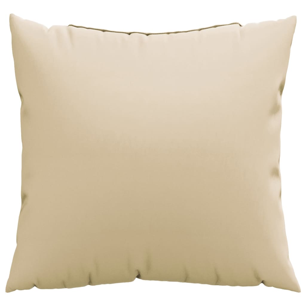 Sofa cushions, 4 pcs, beige, 50x50cm, fabric