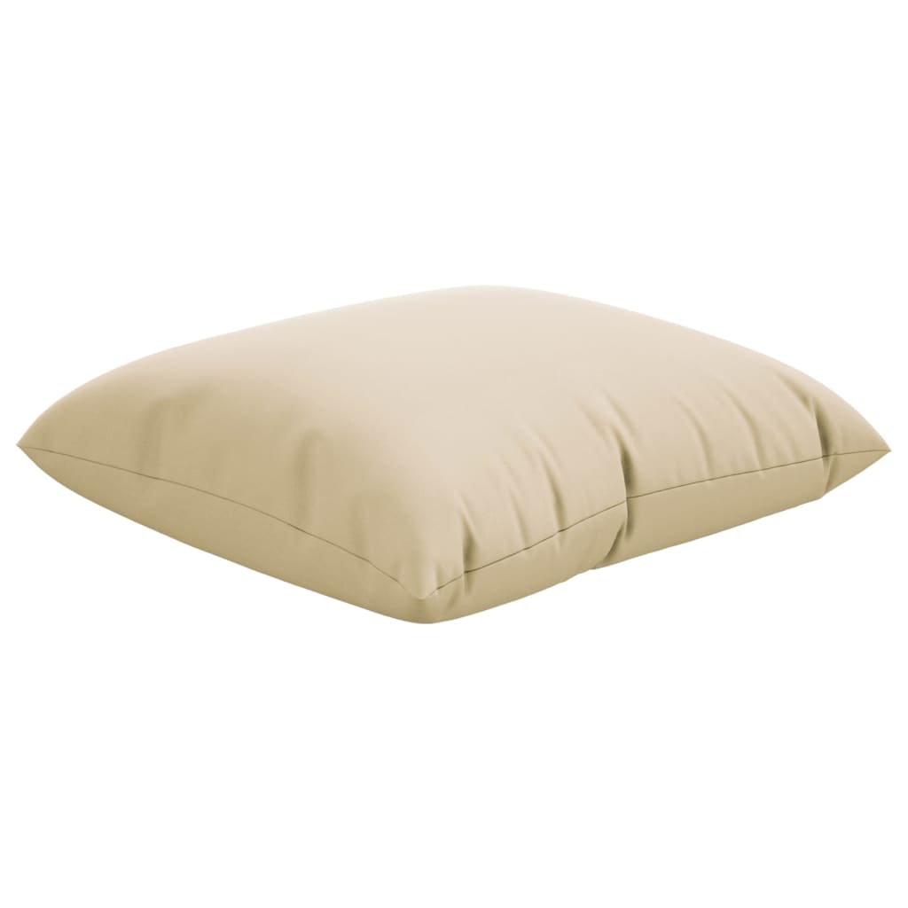 Sofa cushions, 4 pcs, beige, 50x50cm, fabric