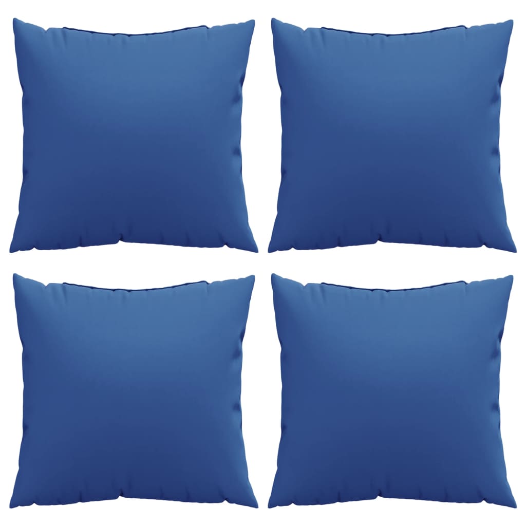Sofa cushions, 4 pcs, royal blue, 50x50cm, fabric