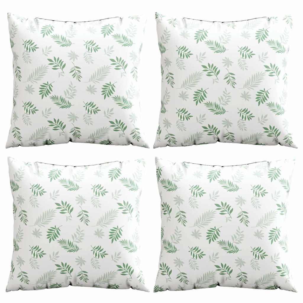 Išsklaidymo pagalvės Lapelis 4 pcs Lapų raštas 60 x 60 cm