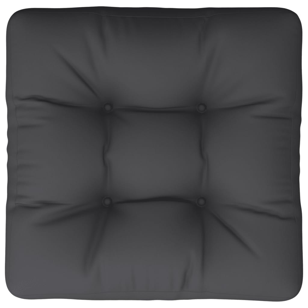 Paletes spilvens, melns, 50x50x12cm, audums
