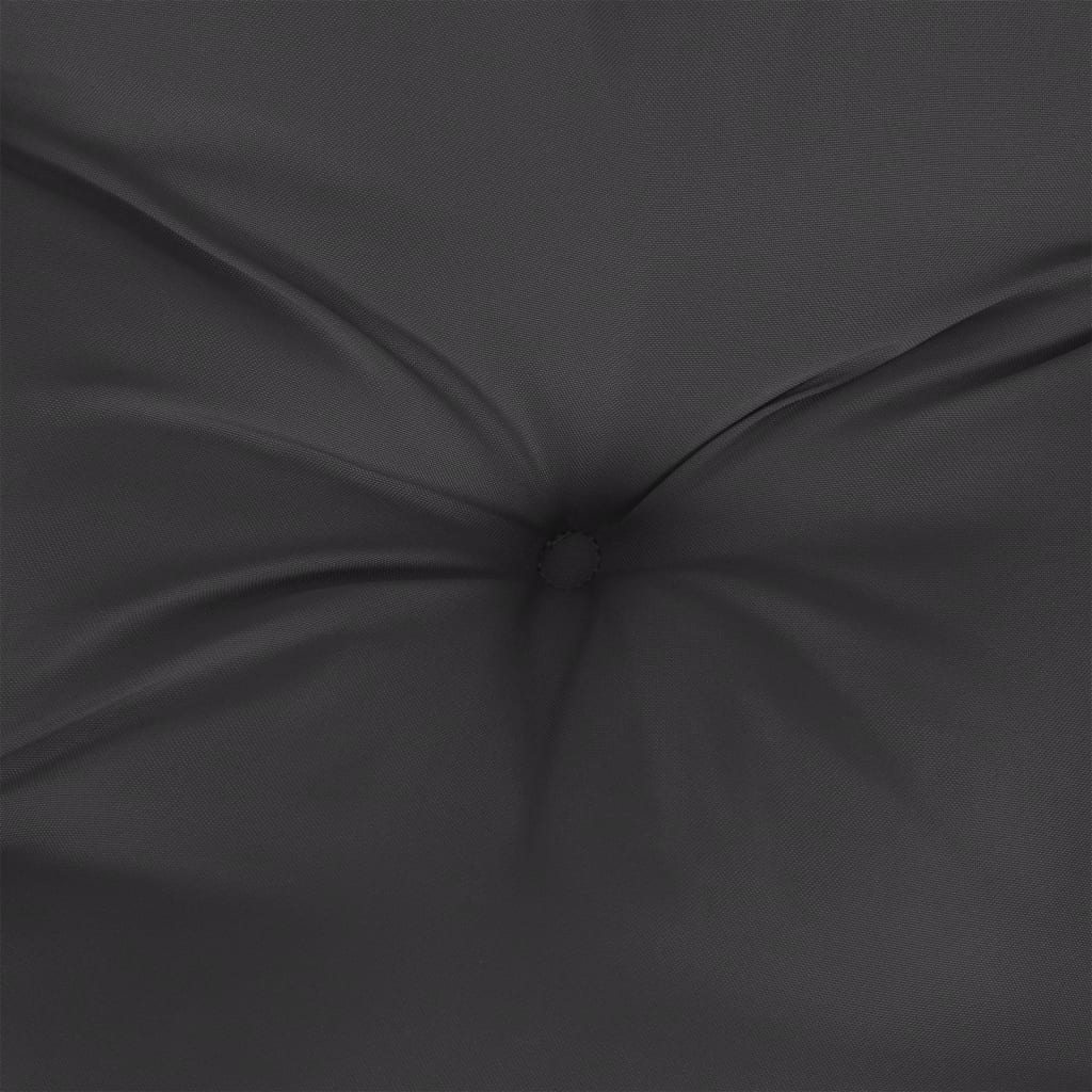 Paletes spilvens, melns, 50x50x12cm, audums