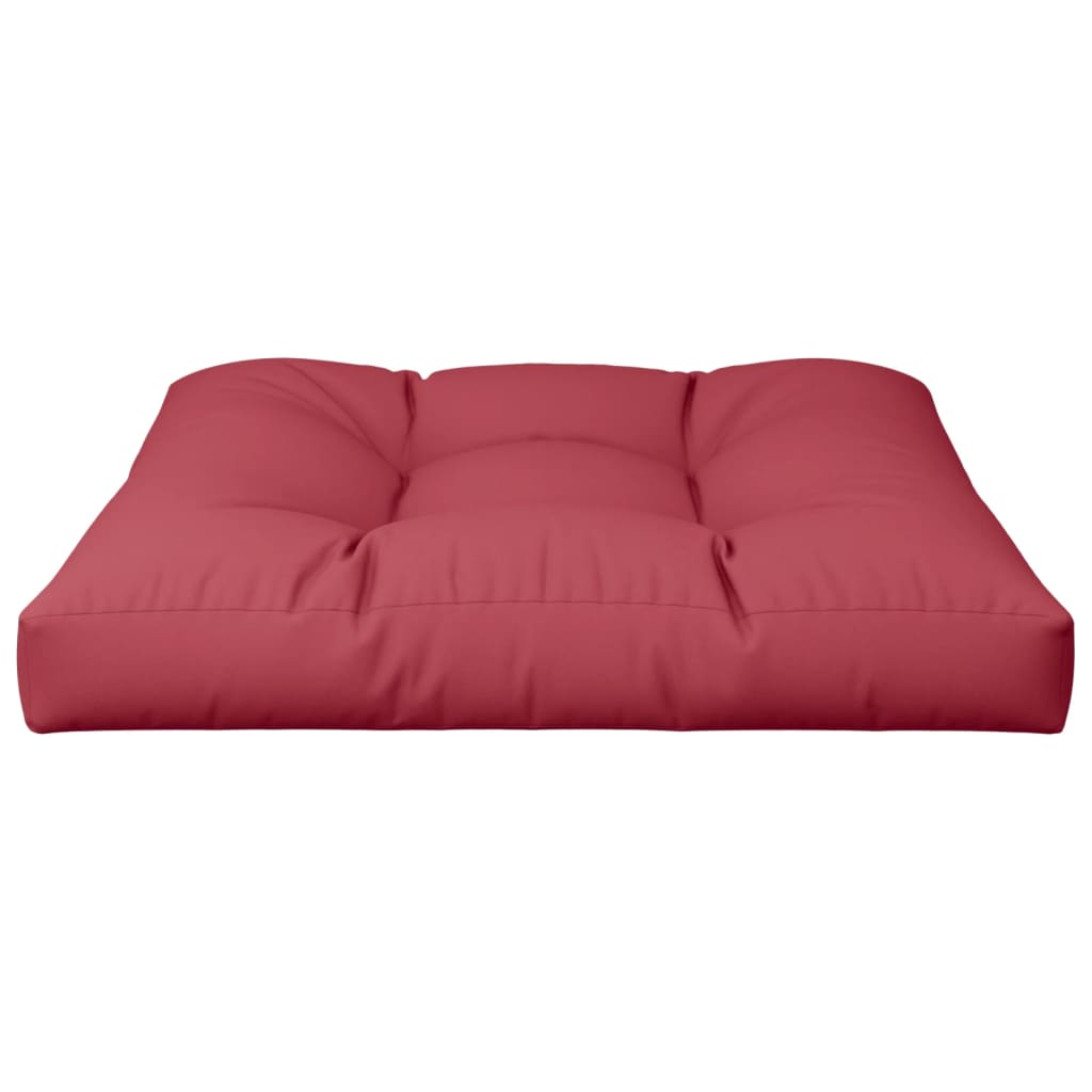 Pallet cushion, burgundy, 70x70x12cm, fabric