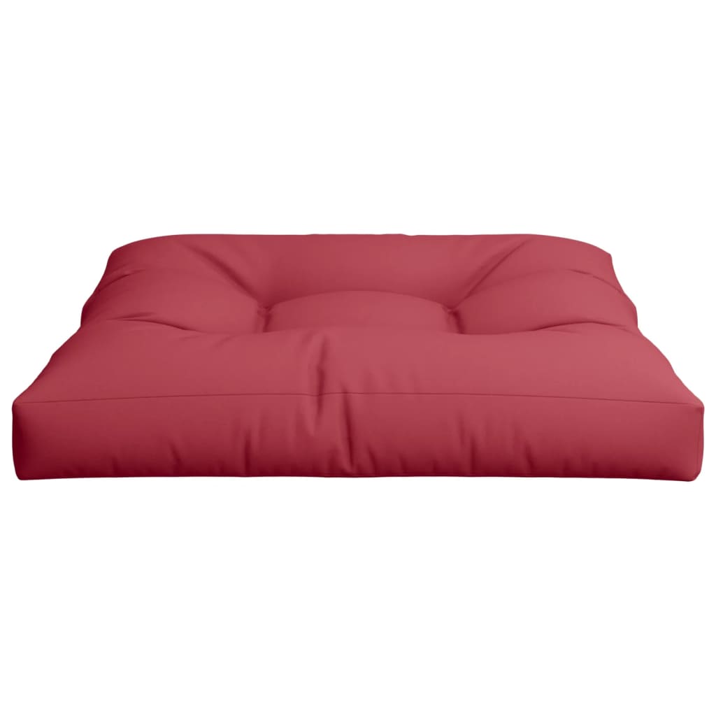 Pallet cushion, burgundy, 70x70x12cm, fabric