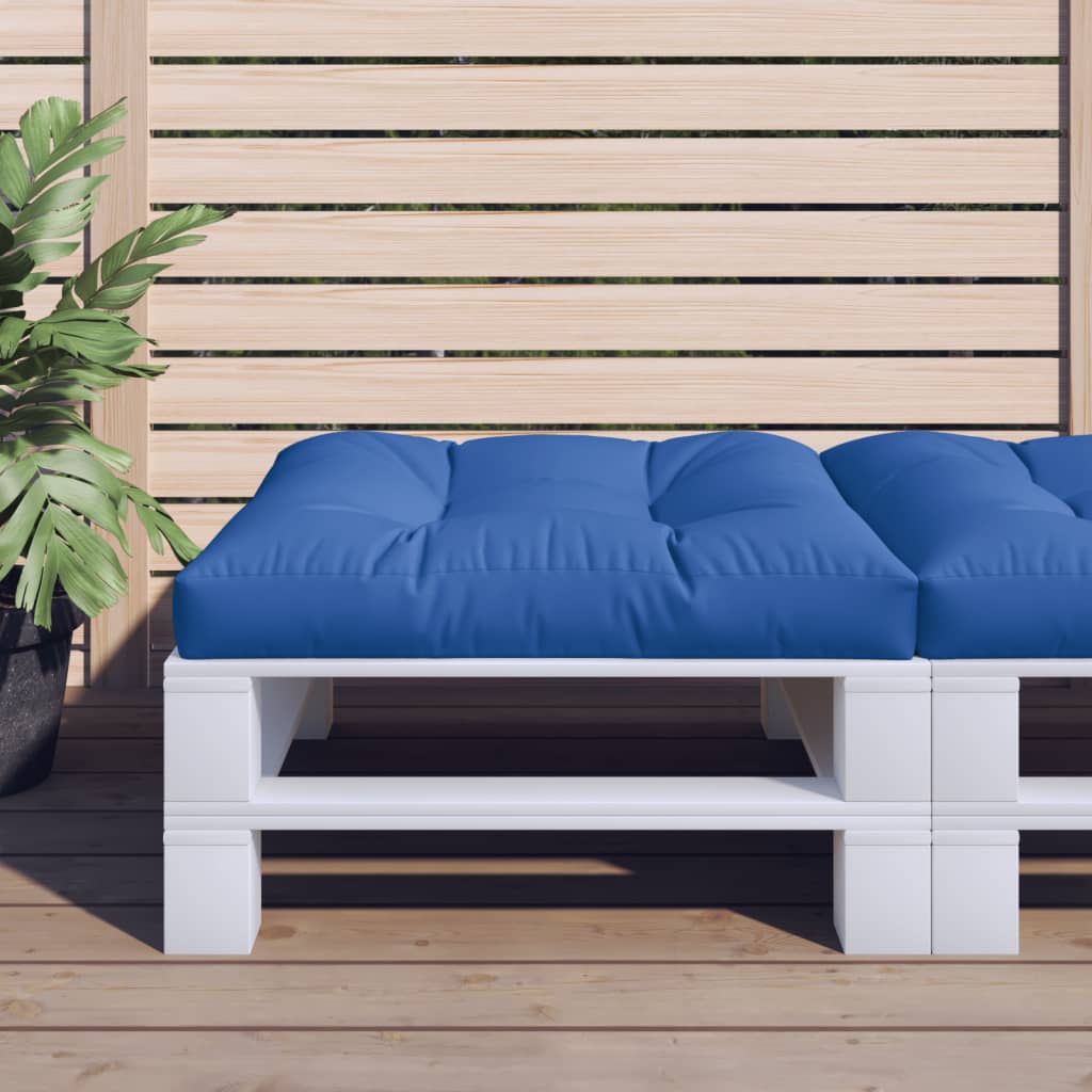 Pallet cushion, royal blue, 80x80x12cm, fabric
