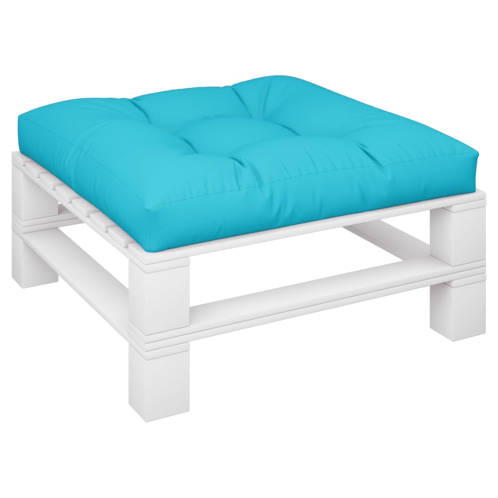 Pallet cushion, turquoise, 80x80x12cm, fabric