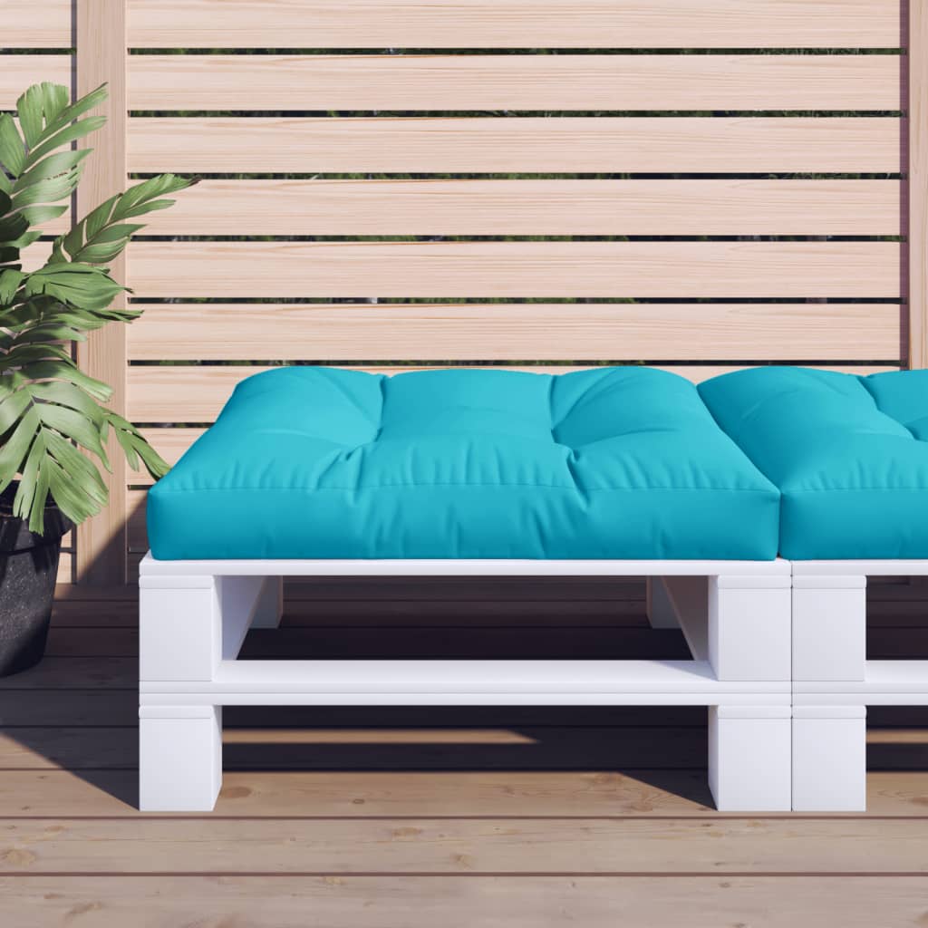 Pallet cushion, turquoise, 80x80x12cm, fabric