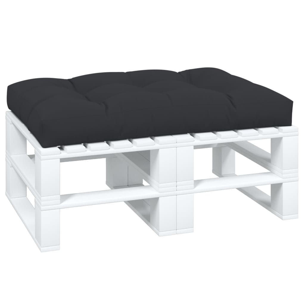 Pallet cushion, black, 120x80x12cm, fabric