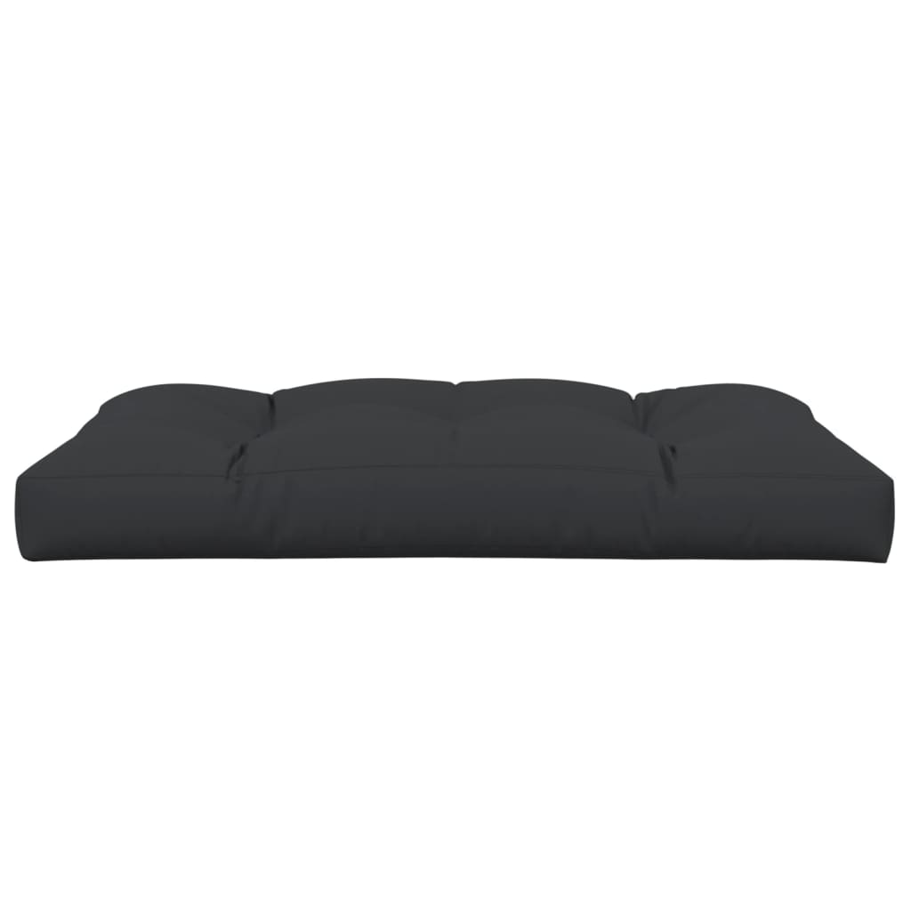 Pallet cushion, black, 120x80x12cm, fabric