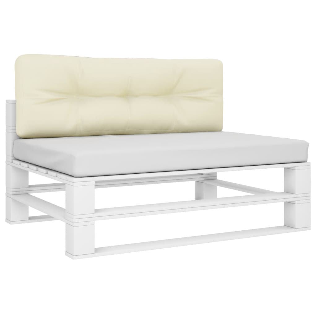 Pallet cushion, cream, 120x40x12cm, fabric