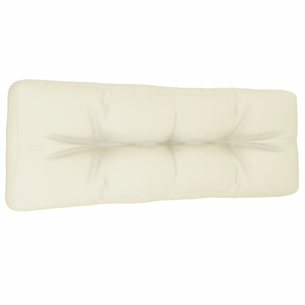 Pallet cushion, cream, 120x40x12cm, fabric