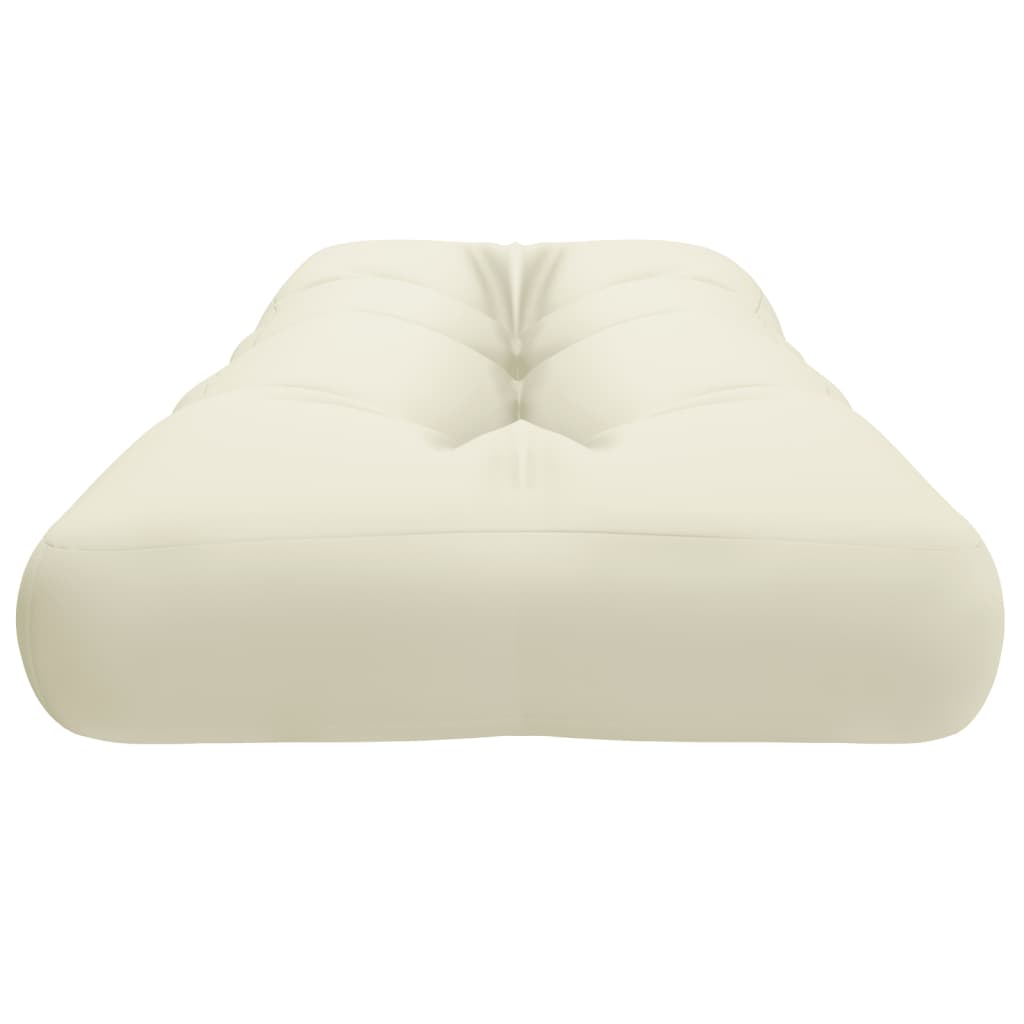 Pallet cushion, cream, 120x40x12cm, fabric