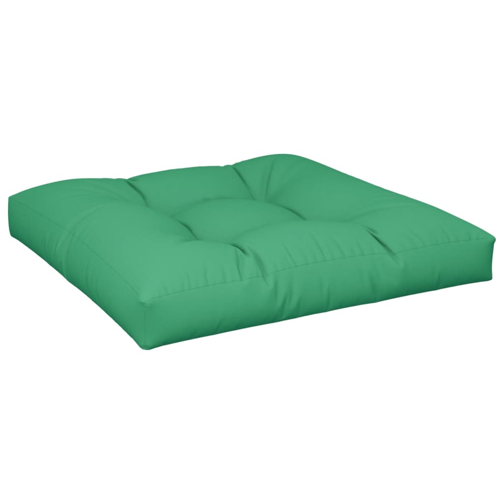 Pallet cushions, 2 pcs., green, fabric