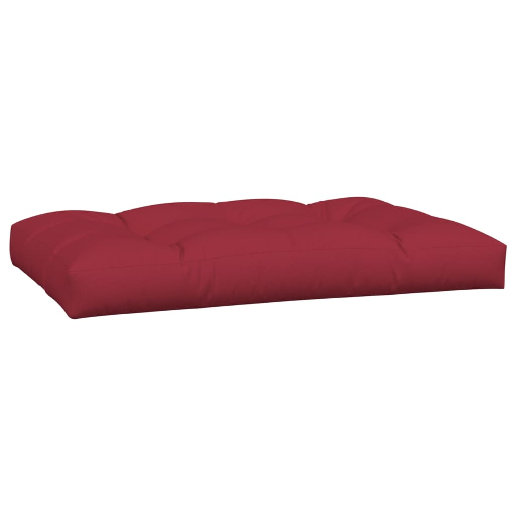 Pallet cushions, 2 pcs., wine red, fabric