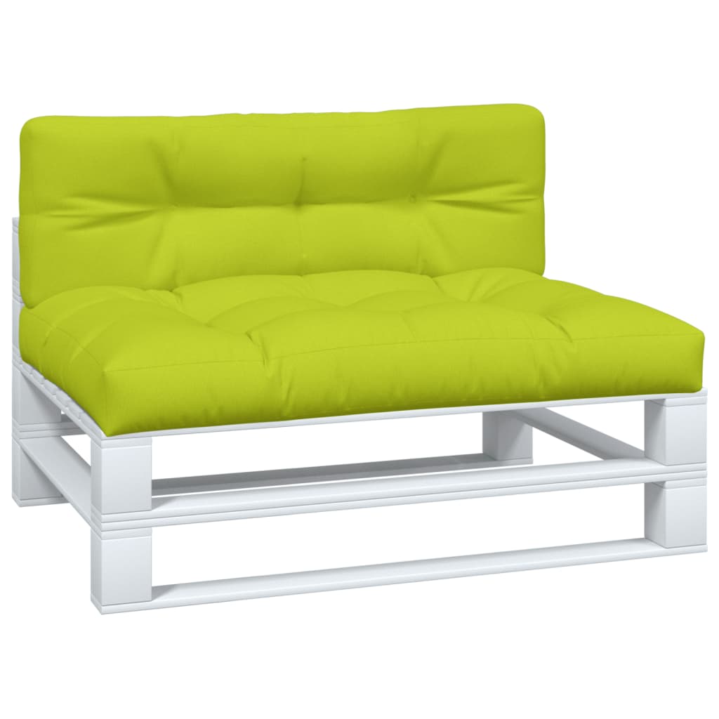 Pallet cushions, 2 pcs., bright green, fabric