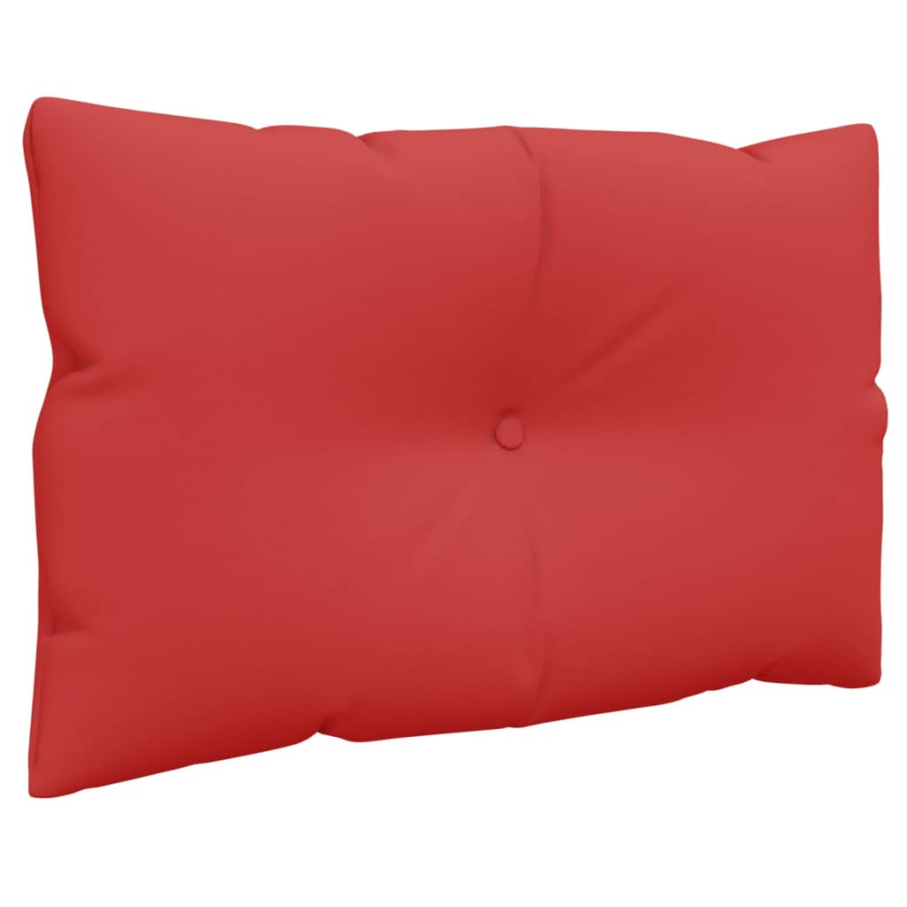 Pallet cushions, 2 pcs, red, fabric