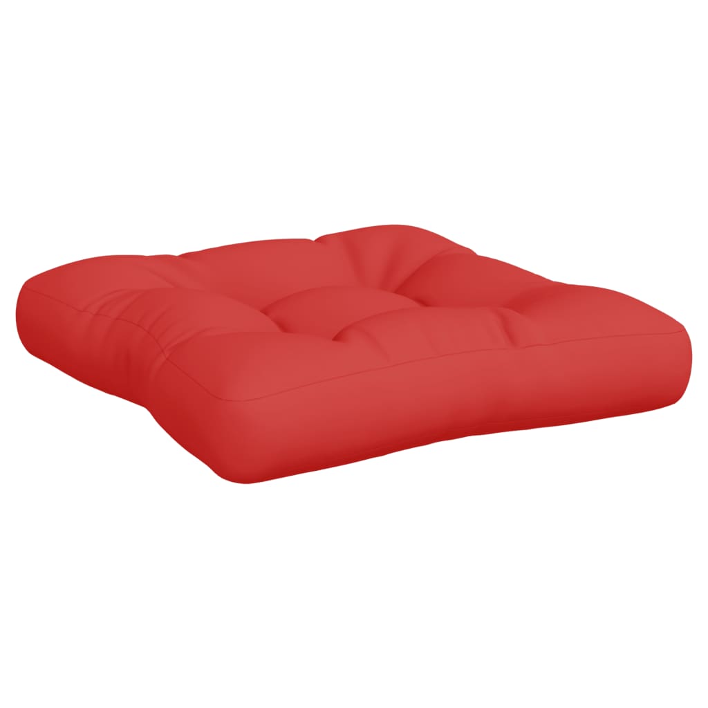 Pallet cushions, 2 pcs, red, fabric
