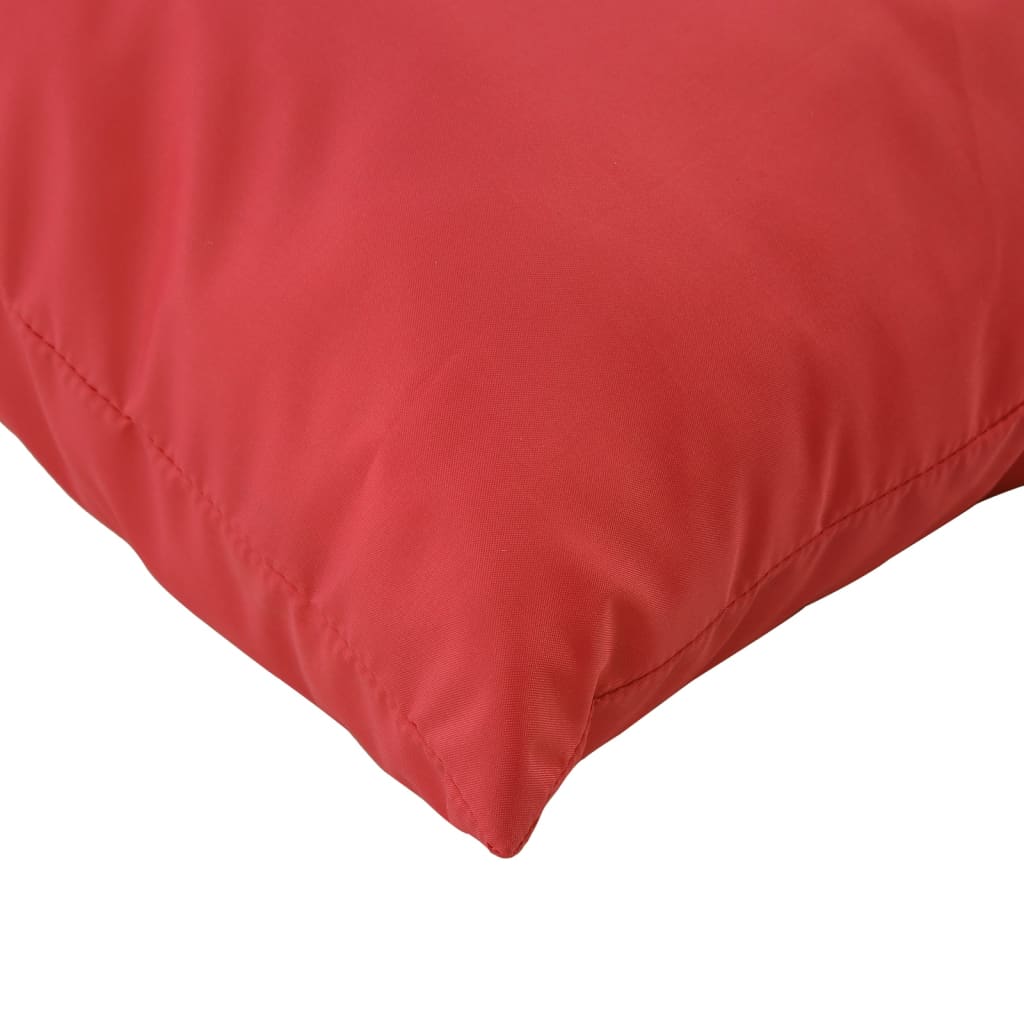 Pallet cushions, 2 pcs, red, fabric