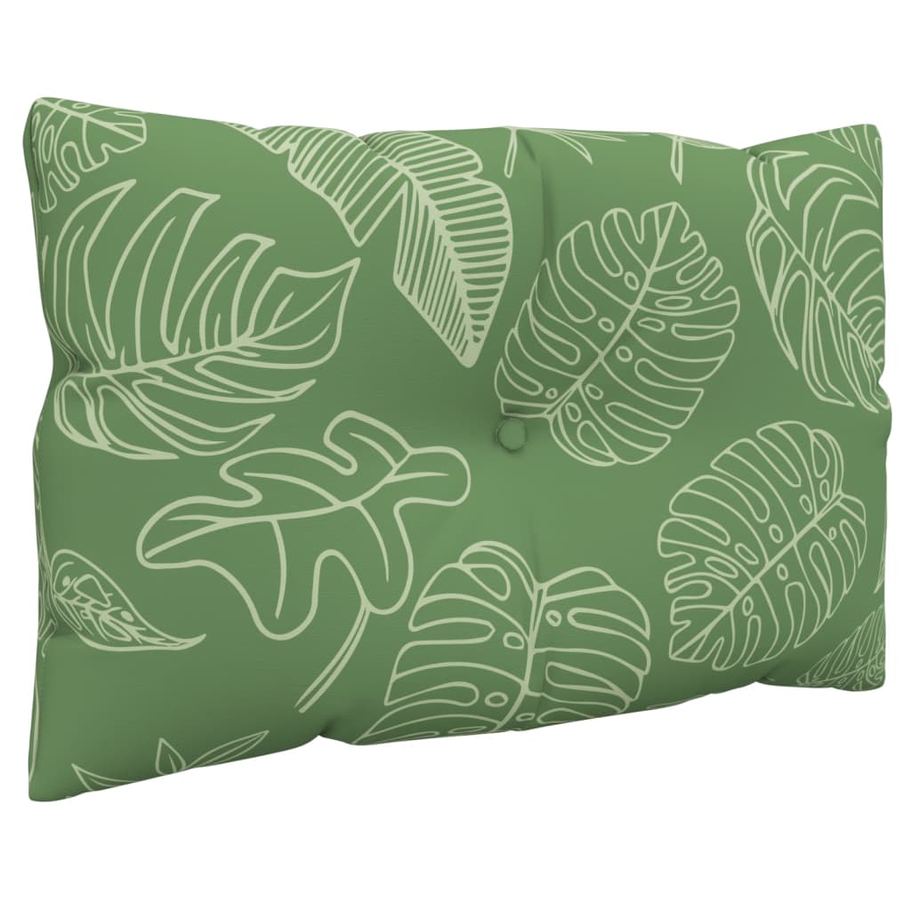 Pallet cushions, 2 pcs, Oxford fabric, with leaves
