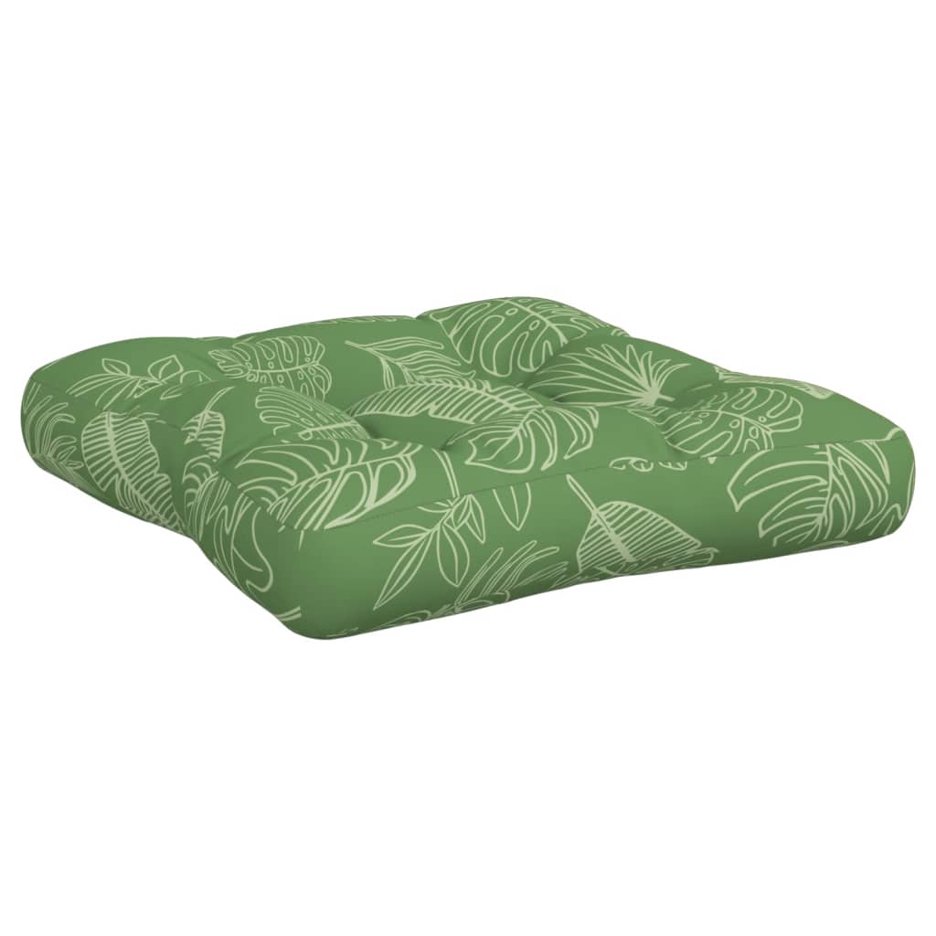 Pallet cushions, 2 pcs, Oxford fabric, with leaves