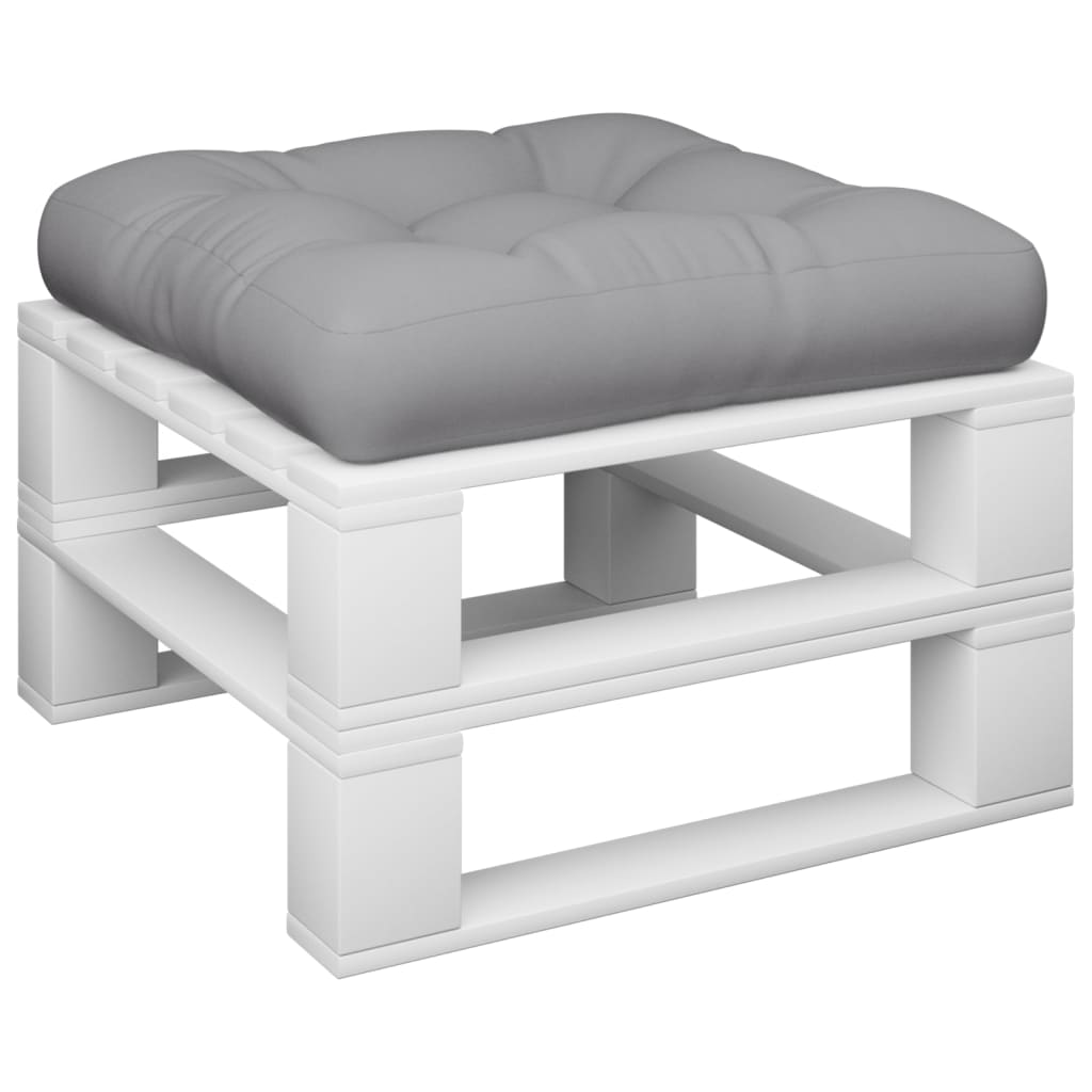 Pallet cushion, grey, 58x58x10cm, fabric