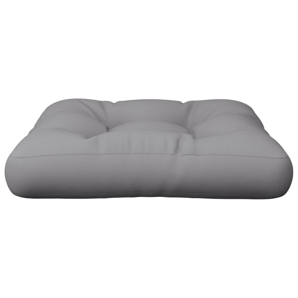 Pallet cushion, grey, 58x58x10cm, fabric