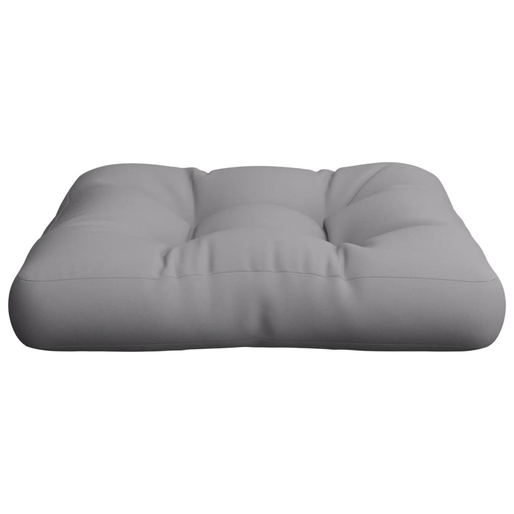 Pallet cushion, grey, 58x58x10cm, fabric