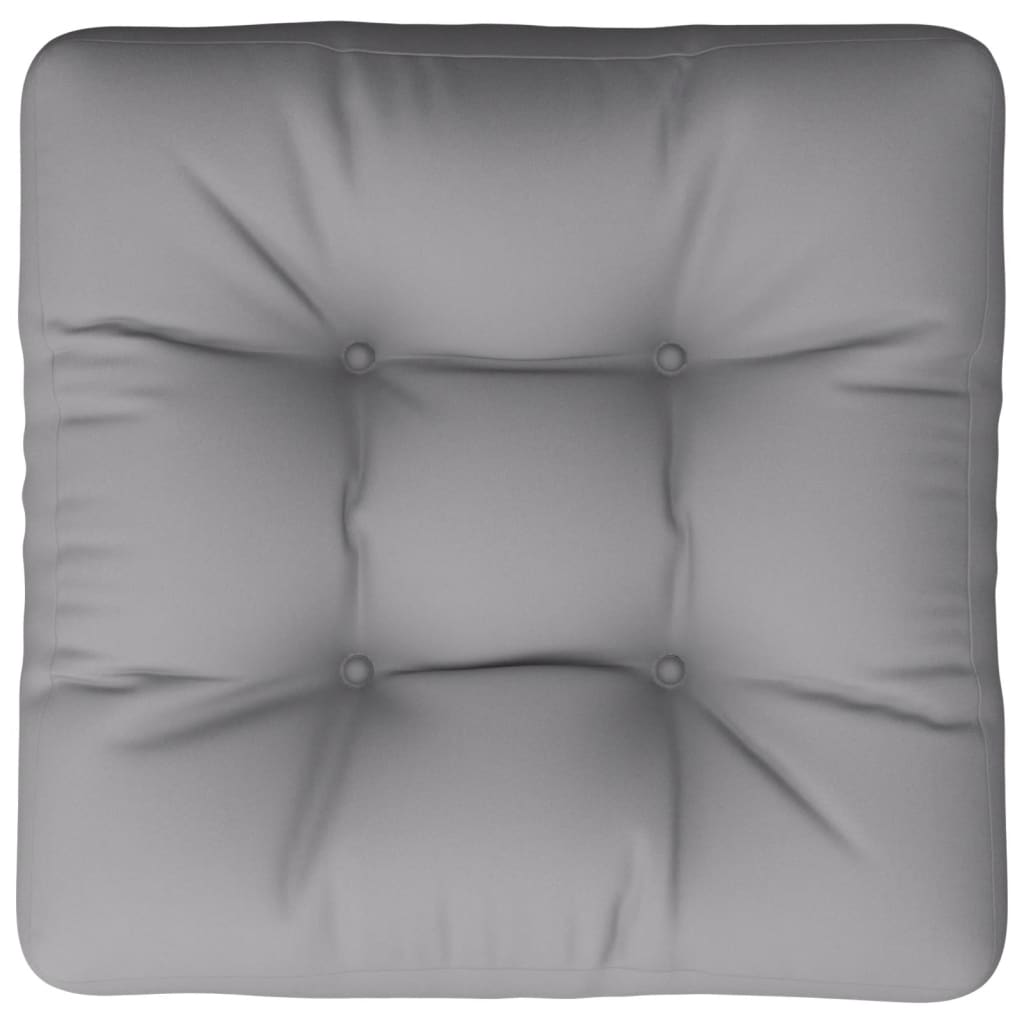 Pallet cushion, grey, 58x58x10cm, fabric