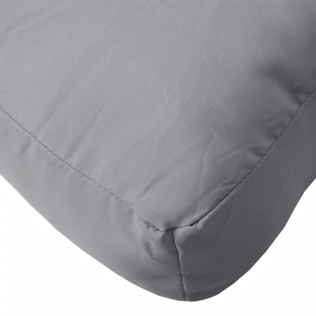 Pallet cushion, grey, 58x58x10cm, fabric