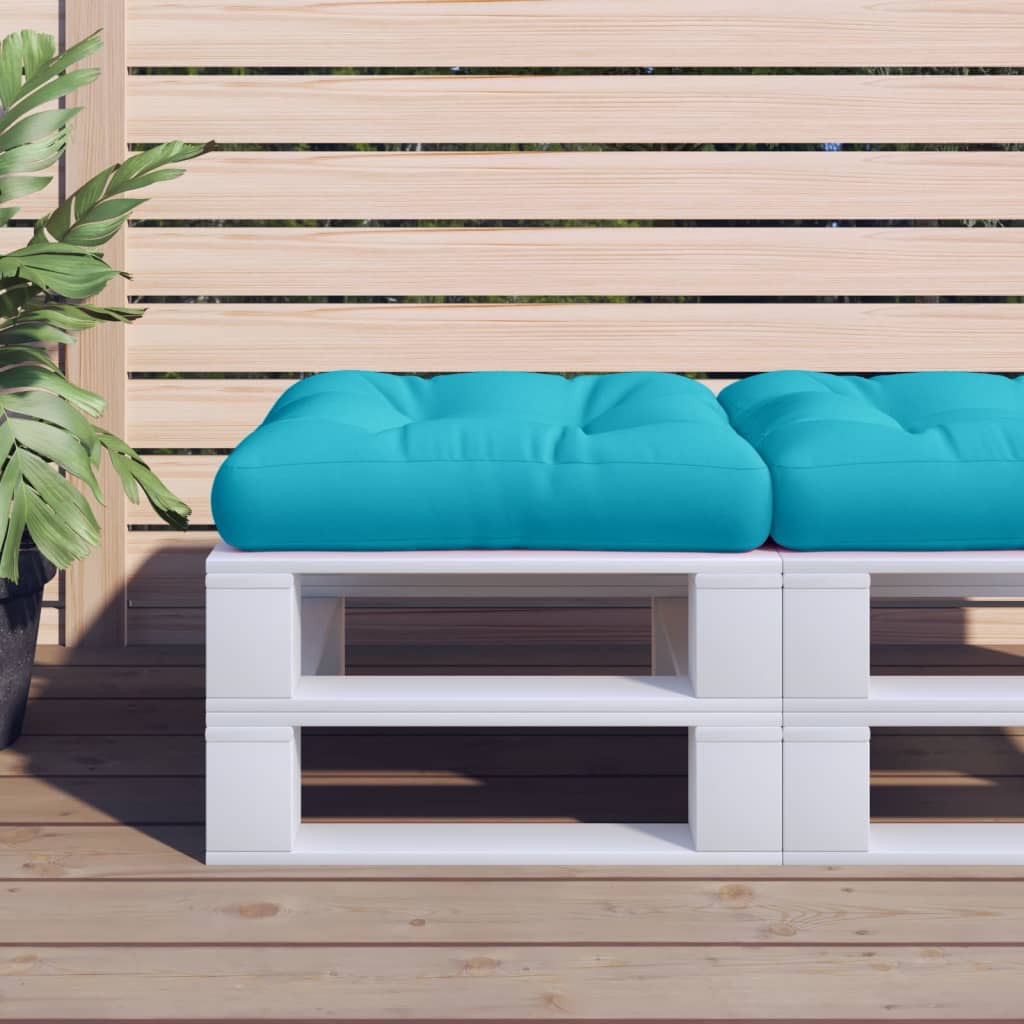 Pallet cushion, turquoise, 58x58x10cm, oxford fabric