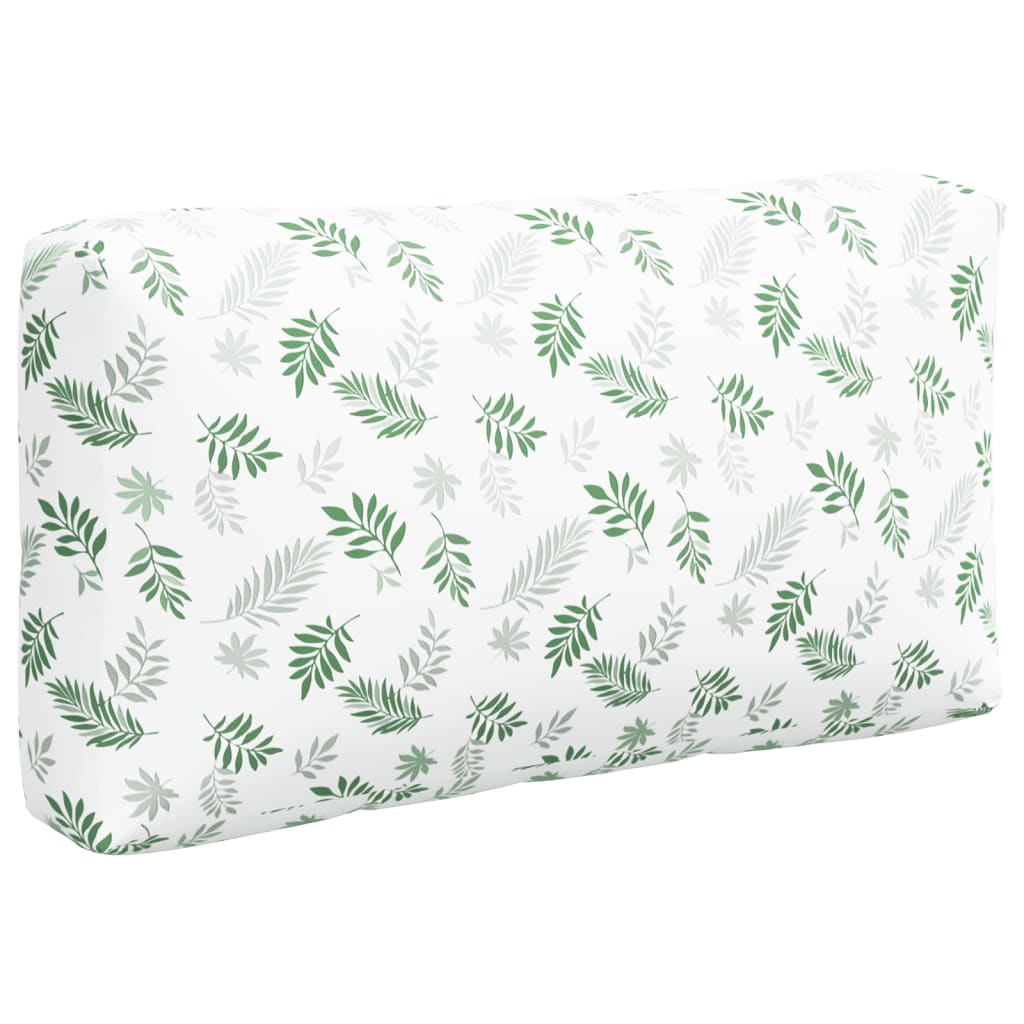 Pallet cushions, 3 pcs, oxford fabric, with leaves