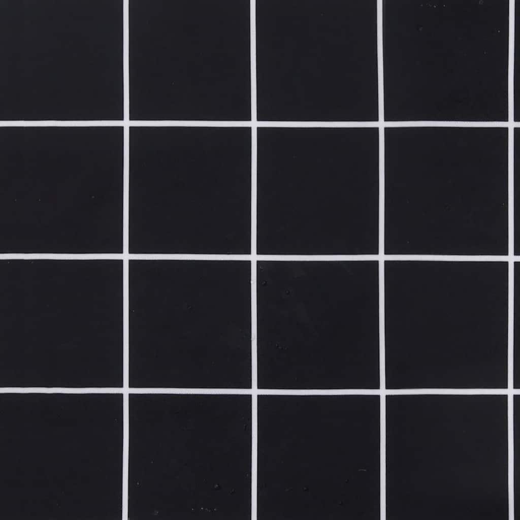 Chair cushions, 4 pcs, 40x40x4cm, fabric, black checks