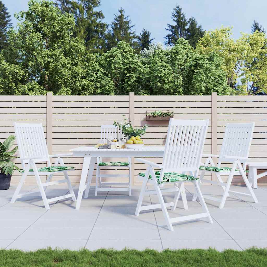 Kėdžių pagalvės 4 pcs Lapų raštas 50 x 50 x 4 cm