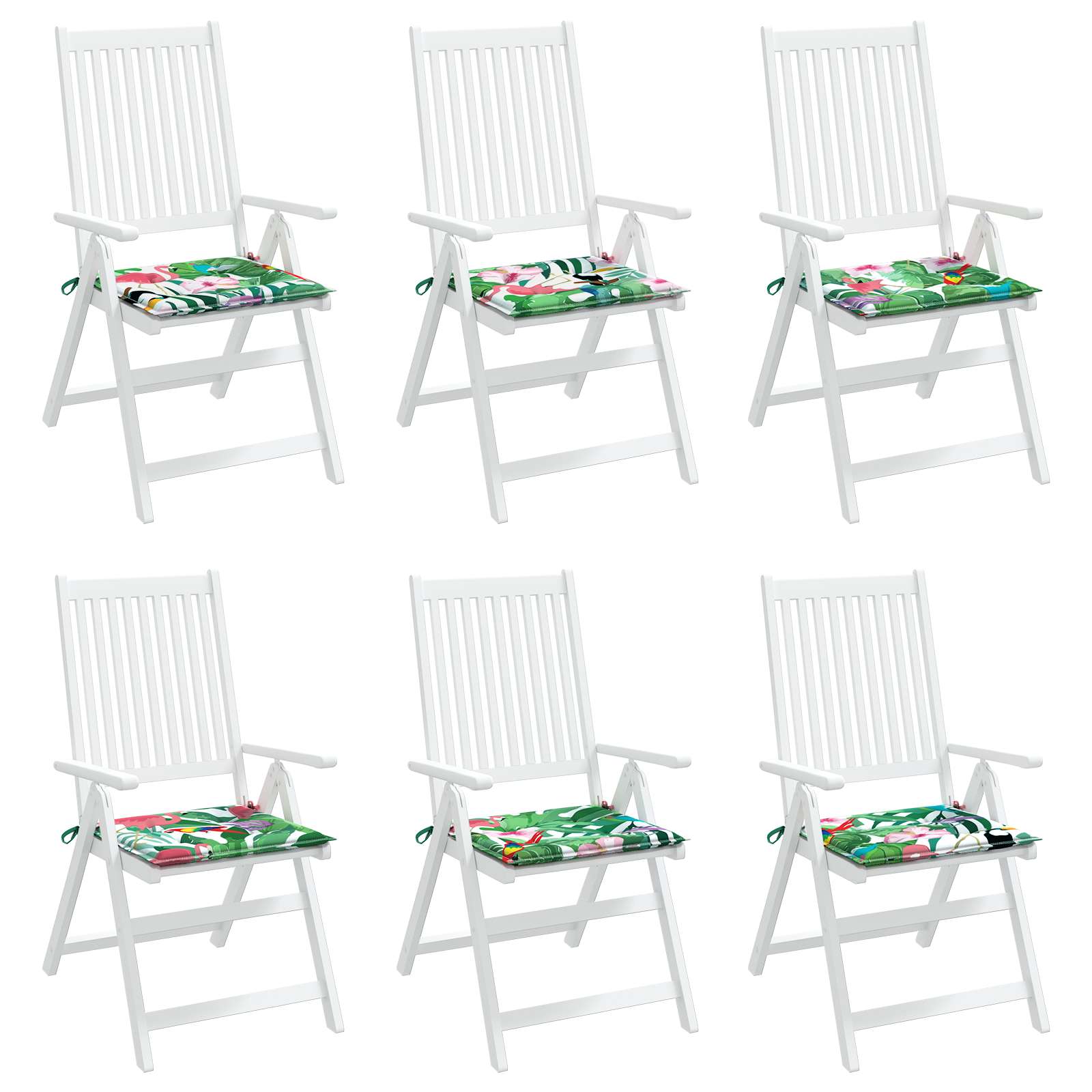 Kėdžių pagalvės 6 pcs Įvairiaspalvis 50 x 50 x 4 cm